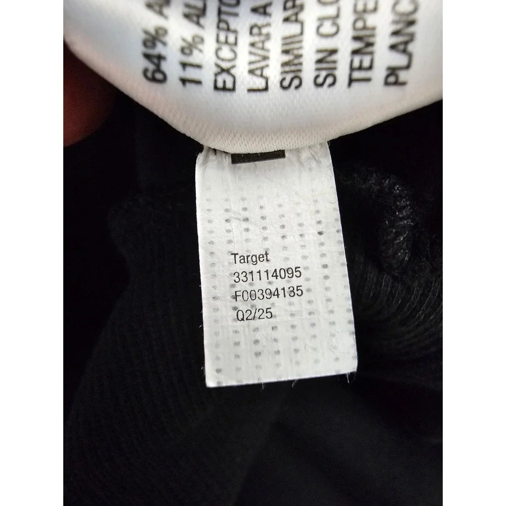Wild Fable Womens Black Cropped Full Zip Hoodie Sweatshirt White Piping Size S - Picture 6 of 7